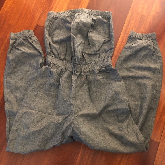 Chambray Jumpsuit - Picture 2 of 3